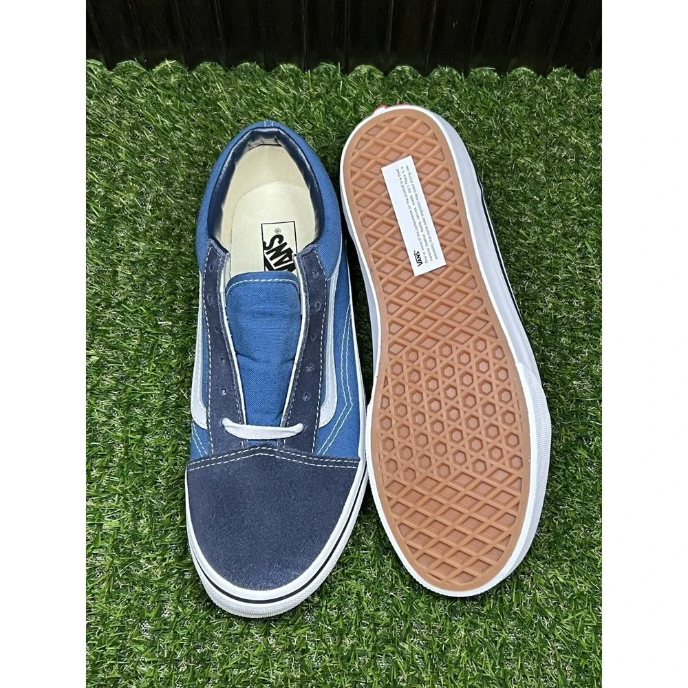Size 6.5 Y - Vans Old Skool Navy True White Sneakers Unisex VN000D2VNVY